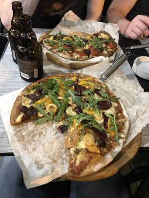 4 of 4 people agree - this was probably the tastiest vegan pizza we've had! at Fenkhel Fennel in Kyiv