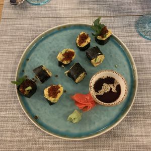 Raw roll “sayonara" at Fenkhel Fennel in Kyiv