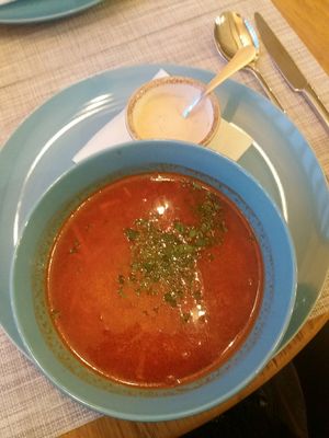 Borscht at Fenkhel Fennel in Kyiv