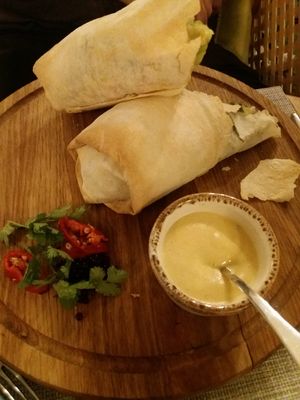 Asian Schwarma at Fenkhel Fennel in Kyiv