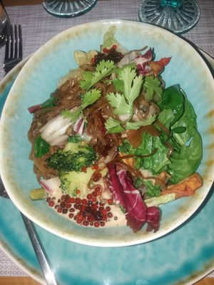 Soba noodles at Fenkhel Fennel in Kyiv