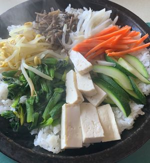 Vege Bibimbab made Vegan with no egg! at Koja Cuisine in Easton