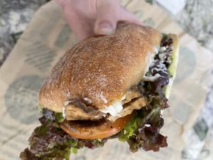 vegan smoky ttla sandwich   at Whole Foods Market - University Ave in San Diego
