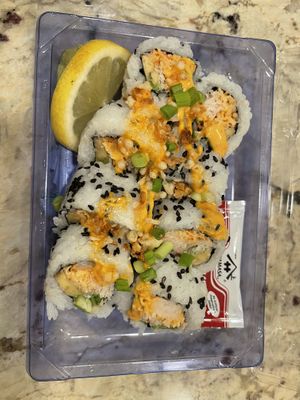 plant-based spicy sno’ crab roll   at Whole Foods Market - University Ave in San Diego