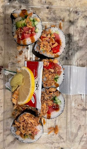 crunchy tuna roll   at Whole Foods Market - University Ave in San Diego