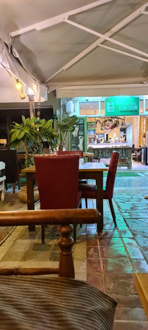 The restaurant at Let's Vegan in Crete