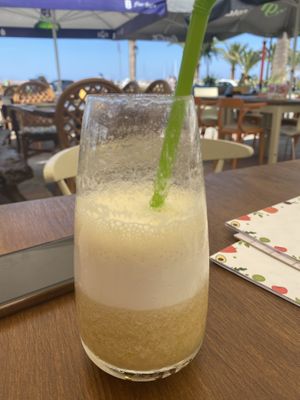 Great passionfruit smoothie 🤤 at Let's Vegan in Crete