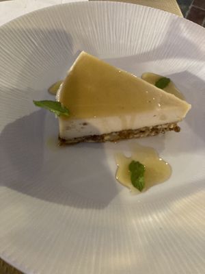 Vegan cheesecake  at Let's Vegan in Crete
