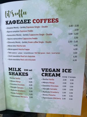 Coffee, Milk Shakes, Ice Cream  at Let's Vegan in Crete