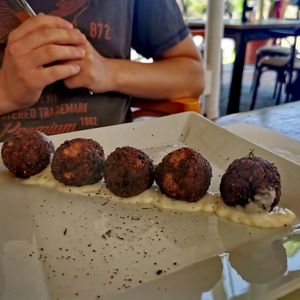 Beyond Meat Balls at Let's Vegan in Crete
