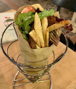 Pita at Let's Vegan in Crete