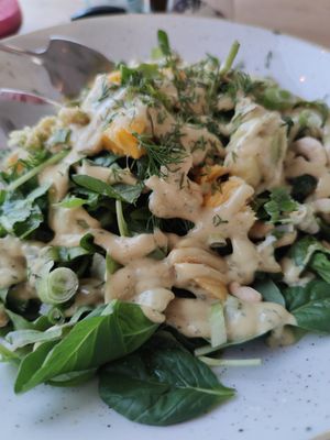 Avocado& Mango Salad at Let's Vegan in Crete