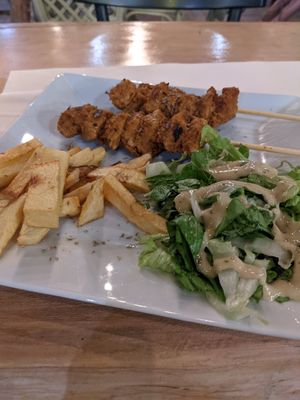 Vegan Souvlaki at Let's Vegan in Crete