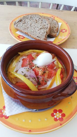 Vegan bougiourdi at Let's Vegan in Crete
