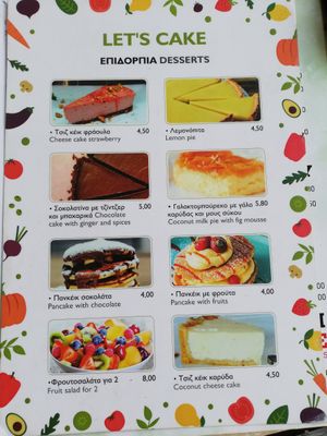 Desserts at Let's Vegan in Crete