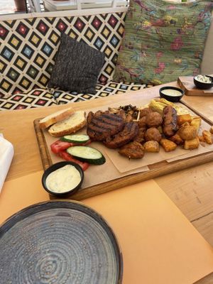 Meze platter for 2  at Let's Vegan in Crete
