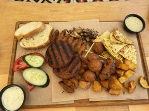 Meze platter for 2  at Let's Vegan in Crete