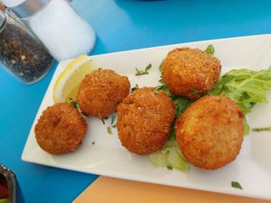 Cashew balls at Let's Vegan in Crete