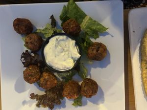 keftedes  at Let's Vegan in Crete