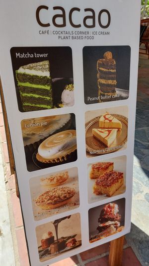 Sweets, not all are vegan. at Let's Vegan in Crete