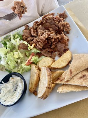 Vegan gyros   at Let's Vegan in Crete