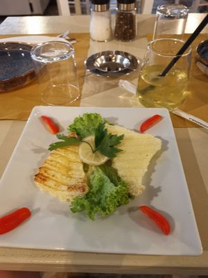 Saganaki at Let's Vegan in Crete