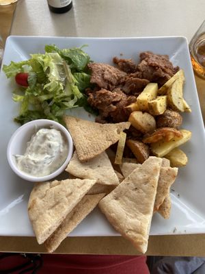 Gyros  at Let's Vegan in Crete