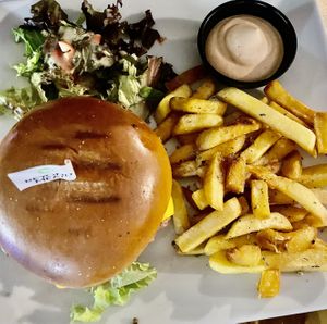 Beyond burger   at Let's Vegan in Crete