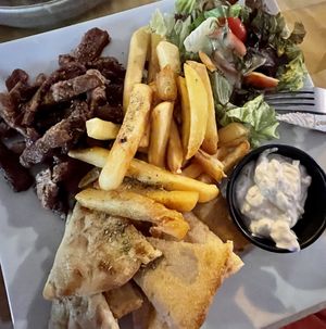 The gyros of my life ! Omg ! 💕  at Let's Vegan in Crete