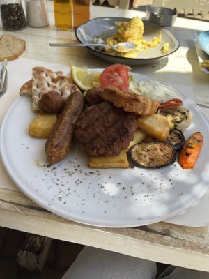 Mixed grill  at Let's Vegan in Crete