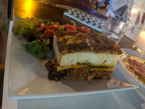 Moussaka at Let's Vegan in Crete