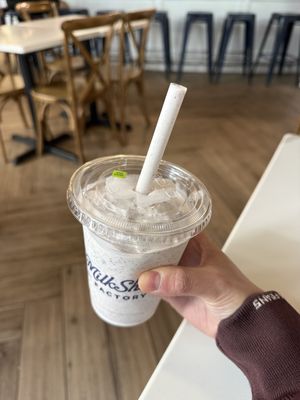 cookies and cream dairy-free milkshakee  at The Milkshake Factory in Pittsburgh
