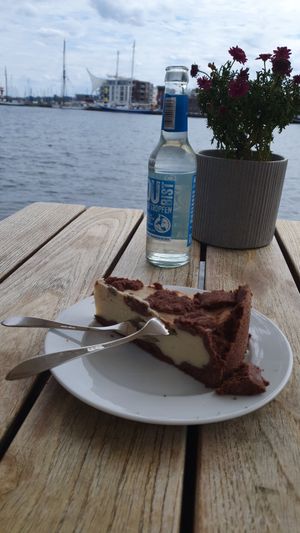 Vegan Chocolate-"Quark"-Cake at NaturKost-Bar in Eckernfoerde