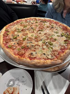 Vegan cheese and pepperoni pizza  at Sky's Pizza Pie in Pensacola