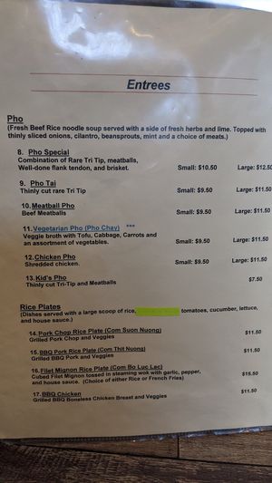 Menu (Page 2 of 3) at Viet Kitchen in Santa Maria