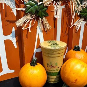 Pumpkin Butter Chai smoothie at Fresh Juice Bar in Danbury