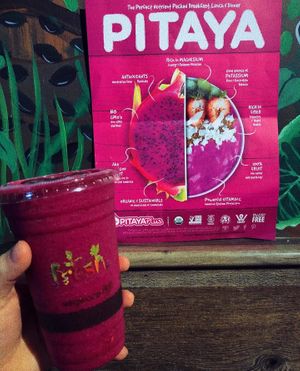 Pink Purps smoothie at Fresh Juice Bar in Danbury