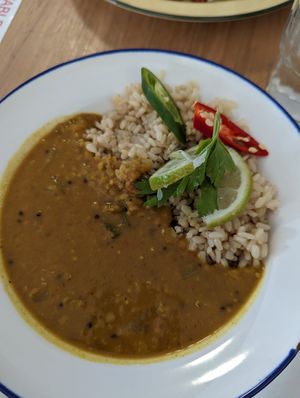 Lentil dahl at Harvest Cafe in Daylesford