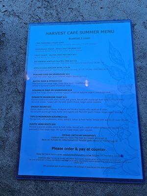 Brekky till 11am at Harvest Cafe in Daylesford