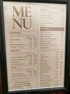 Menu  at Hopefield Animal Sanctuary - Max's Cafe in Brentwood