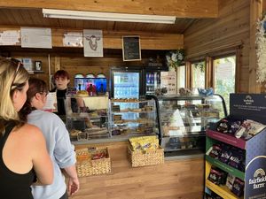 Cafe front  at Hopefield Animal Sanctuary - Max's Cafe in Brentwood
