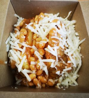 Jacket Potato with Cheeze and Baked Beans at Hopefield Animal Sanctuary - Max's Cafe in Brentwood