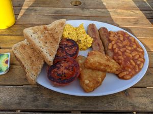 Vegan breakfast at Old Town Beach Cafe  in Hunstanton