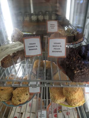 Vegan cakes at Old Town Beach Cafe  in Hunstanton