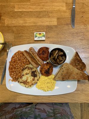 Bubble and squeak breakfast   at Old Town Beach Cafe  in Hunstanton
