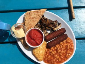 Vegan breakfast  at Old Town Beach Cafe  in Hunstanton
