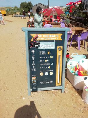 Litter picking resources at Old Town Beach Cafe  in Hunstanton