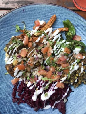 falafel bowl  at A Nation of Shopkeepers in Leeds