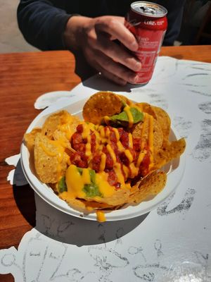 Nachos at Las Niñas Veganas in Cadiz