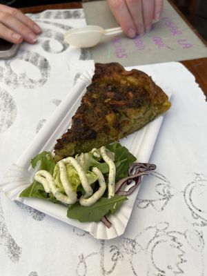Quiche  at Las Niñas Veganas in Cadiz
